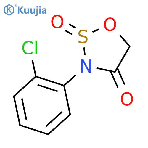 1,2,3-Oxathiazolidin-4-one, 3-(2-chlorophenyl)-, 2-oxide structure
