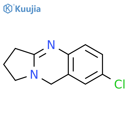 Pyrrolo[2,1-b]quinazoline, 7-chloro-1,2,3,9-tetrahydro- structure