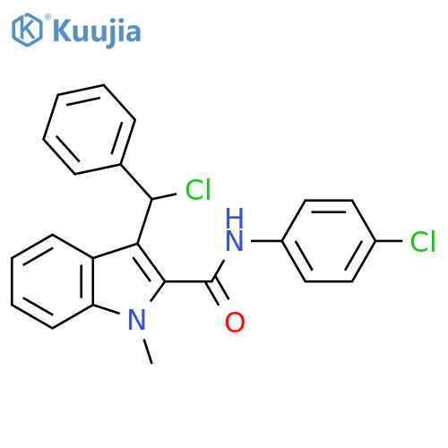 1H-Indole-2-carboxamide,N-(4-chlorophenyl)-3-(chlorophenylmethyl)-1-methyl- structure