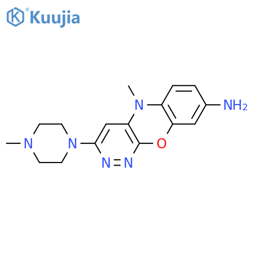 5-methyl-3-(4-methylpiperazin-1-yl)-5H-pyridazino[3,4-b][1,4]benzoxazin-8-amine structure