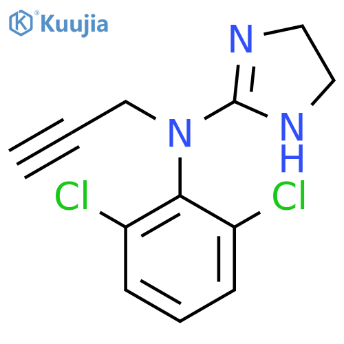 1H-Imidazol-2-amine, N-(2,6-dichlorophenyl)-4,5-dihydro-N-2-propynyl- structure