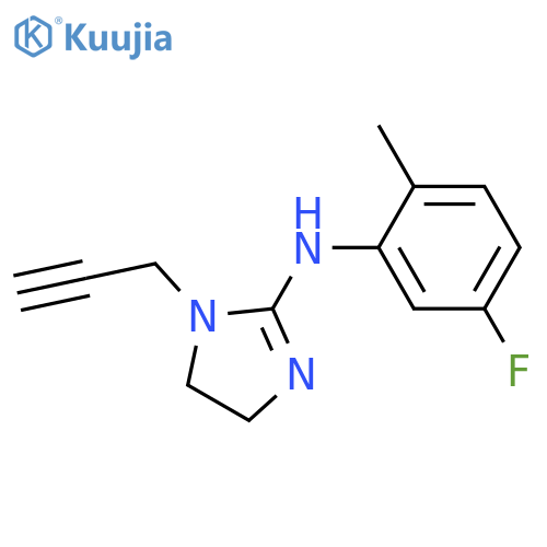 1H-Imidazol-2-amine,N-(5-fluoro-2-methylphenyl)-4,5-dihydro-1-(2-propynyl)- structure