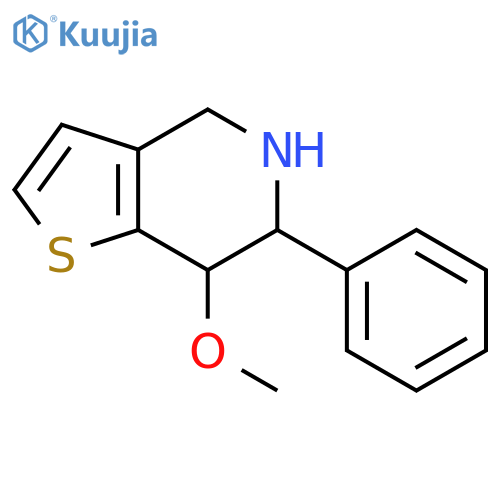 THIENO[3,2-C]PYRIDINE, 4,5,6,7-TETRAHYDRO-7-METHOXY-6-PHENYL- structure