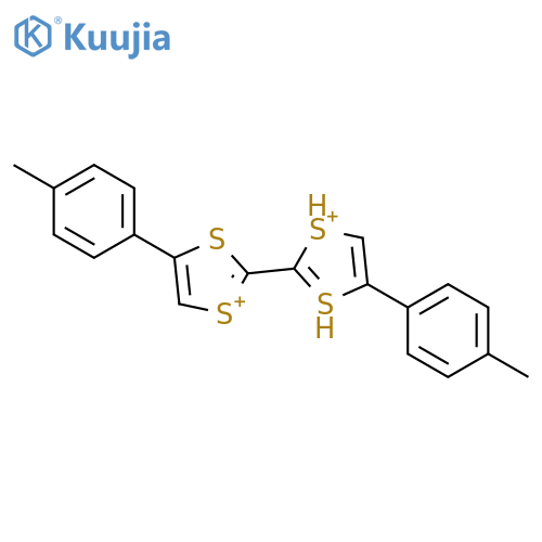2,2'-Bi-1,3-dithiol-1-ium, 4,4'-bis(4-methylphenyl)- structure