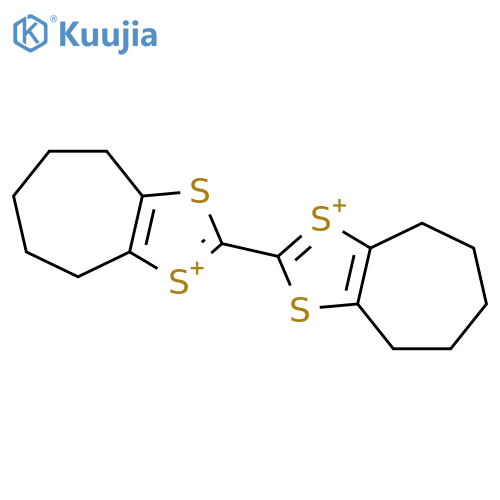 2,2'-Bi-4H-cyclohepta-1,3-dithiol-1-ium, 5,5',6,6',7,7',8,8'-octahydro- structure