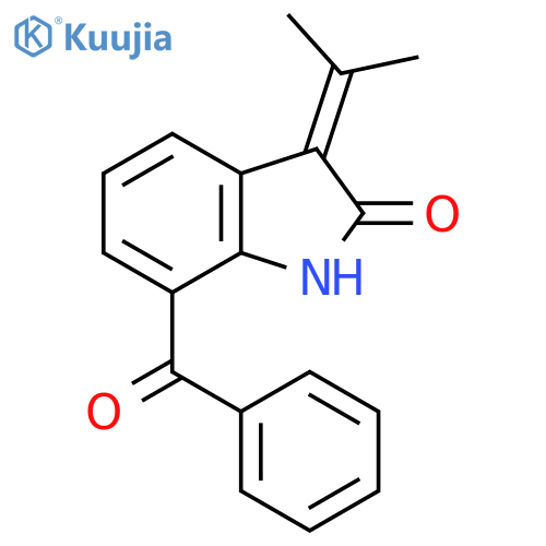 2H-Indol-2-one, 7-benzoyl-1,3-dihydro-3-(1-methylethylidene)- structure