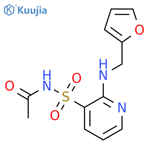 Acetamide, N-[[2-[(2-furanylmethyl)amino]-3-pyridinyl]sulfonyl]- structure
