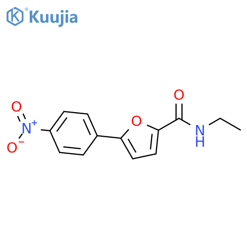 2-Furancarboxamide, N-ethyl-5-(4-nitrophenyl)- structure
