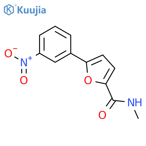 2-Furancarboxamide, N-methyl-5-(3-nitrophenyl)- structure
