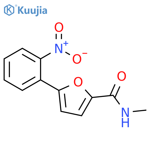 2-Furancarboxamide, N-methyl-5-(2-nitrophenyl)- structure