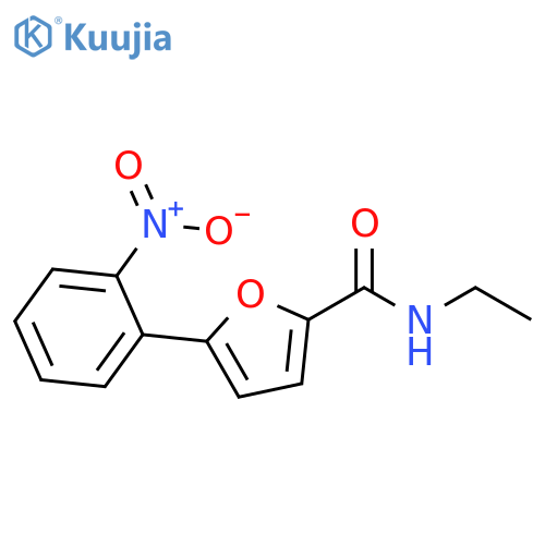 2-Furancarboxamide, N-ethyl-5-(2-nitrophenyl)- structure