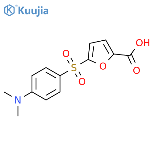 2-Furancarboxylic acid, 5-[[4-(dimethylamino)phenyl]sulfonyl]- structure