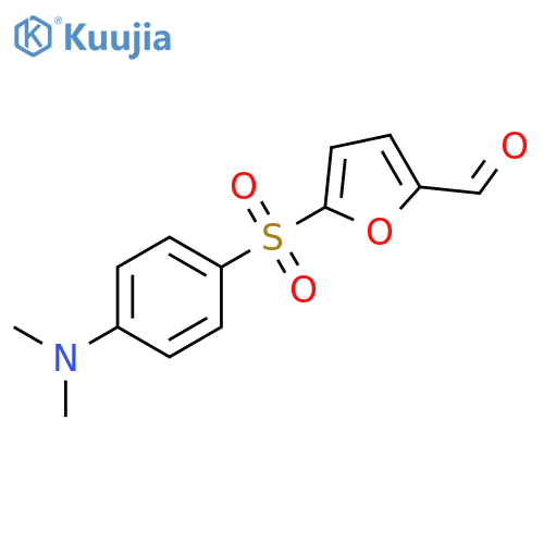 2-Furancarboxaldehyde, 5-[[4-(dimethylamino)phenyl]sulfonyl]- structure