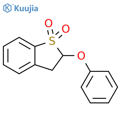 Benzo[b]thiophene, 2,3-dihydro-2-phenoxy-, 1,1-dioxide structure