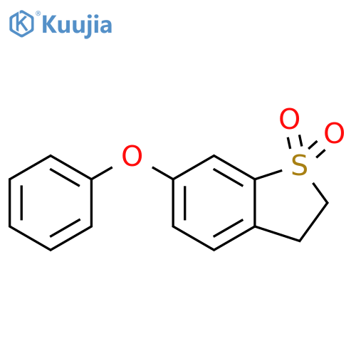 Benzo[b]thiophene, 2,3-dihydro-6-phenoxy-, 1,1-dioxide structure