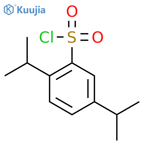 2,5-bis(propan-2-yl)benzene-1-sulfonyl chloride structure