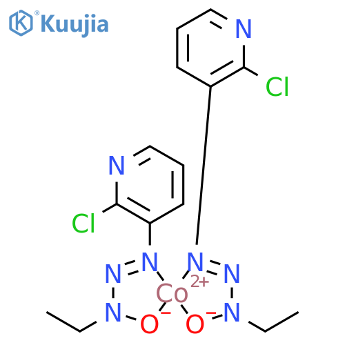 Cobalt, bis[2-chloro-3-(3-ethyl-3-hydroxy-1-triazenyl)pyridinato]- structure