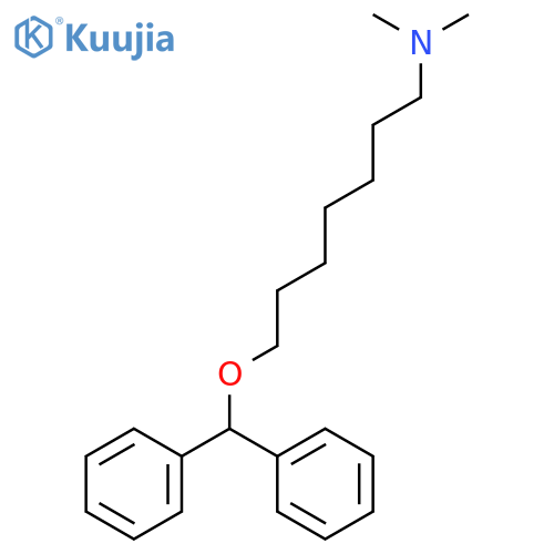 1-Heptanamine, 7-(diphenylmethoxy)-N,N-dimethyl- structure