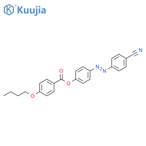Benzoic acid, 4-butoxy-, 4-[(4-cyanophenyl)azo]phenyl ester structure