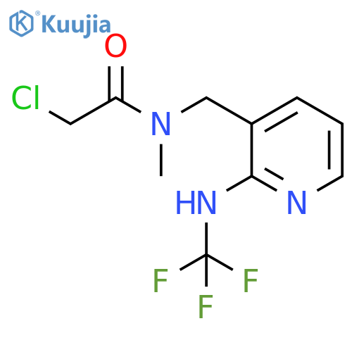 Acetamide,2-chloro-N-methyl-N-[[2-[(trifluoromethyl)amino]-3-pyridinyl]methyl]- structure