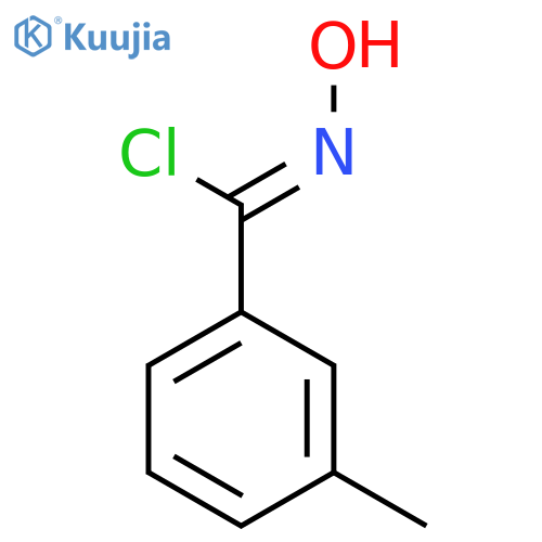 Benzenecarboximidoyl chloride, N-hydroxy-3-methyl- structure