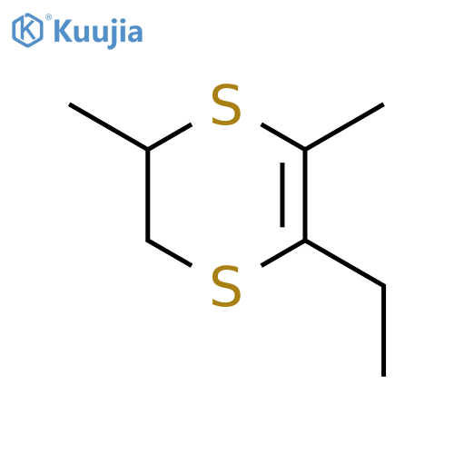 1,4-Dithiin, 5-ethyl-2,3-dihydro-2,6-dimethyl- structure