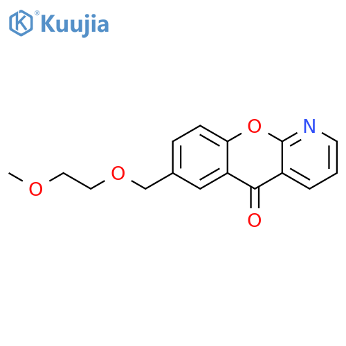5H-[1]Benzopyrano[2,3-b]pyridin-5-one, 7-[(2-methoxyethoxy)methyl]- structure