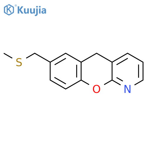 5H-[1]Benzopyrano[2,3-b]pyridine, 7-[(methylthio)methyl]- structure