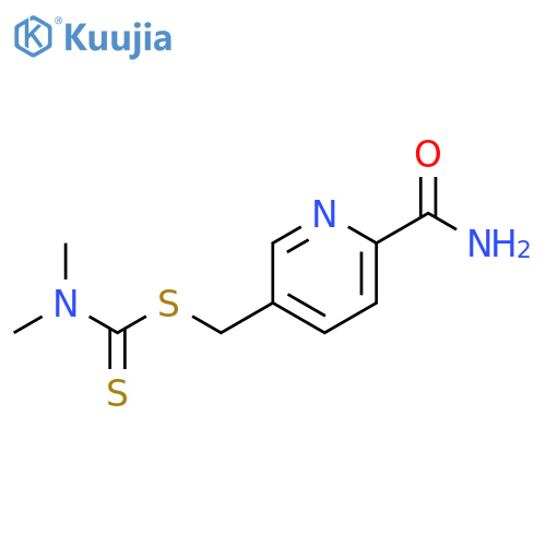 Carbamodithioic acid, dimethyl-, [6-(aminocarbonyl)-3-pyridinyl]methylester structure