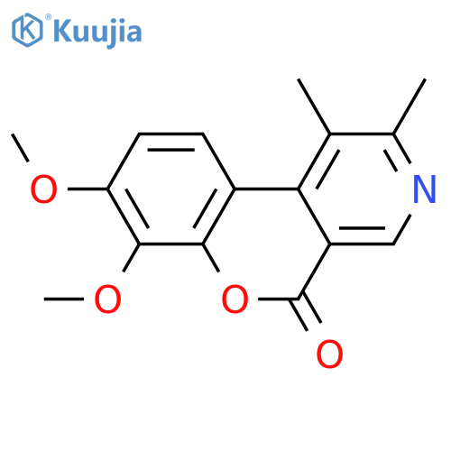 5H-[1]Benzopyrano[3,4-c]pyridin-5-one, 7,8-dimethoxy-1,2-dimethyl- structure