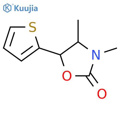 2-Oxazolidinone, 3,4-dimethyl-5-(2-thienyl)- structure