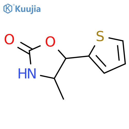 2-Oxazolidinone, 4-methyl-5-(2-thienyl)- structure