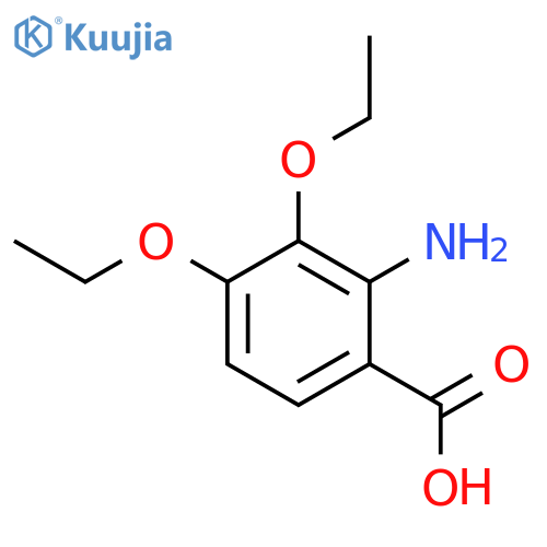 2-AMINO-3,4-DIETHOXYBENZOIC ACID structure