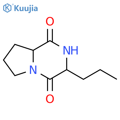 Pyrrolo[1,2-a]pyrazine-1,4-dione, hexahydro-3-propyl- structure