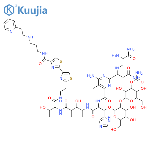 2-({2-[2-{[(6-amino-2-{3-amino-1-[(2,3-diamino-3-oxopropyl)amino]-3-oxopropyl}-5-methylpyrimidin-4-yl)carbonyl]amino}-3-{[3-hydroxy-5-({3-hydroxy-1-oxo-1-[(2-{4-[(3-{[2-(pyridin-2-yl)ethyl]amino}propyl)carbamoyl]-2,4'-bi-1,3-thiazol-2'-yl}ethyl)amino]buta structure