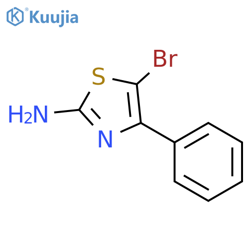 5-bromo-4-phenyl-1,3-thiazol-2-amine structure