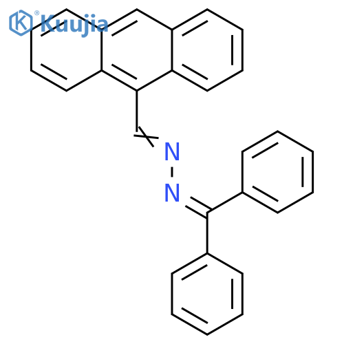9-Anthracenecarboxaldehyde, (diphenylmethylene)hydrazone, (E)- structure