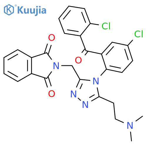 1H-Isoindole-1,3(2H)-dione, 2-[[4-[4-chloro-2-(2-chlorobenzoyl)phenyl]-5-[2-(dimethylamino)ethyl]-4H-1,2,4-triazol-3-yl]methyl]- structure
