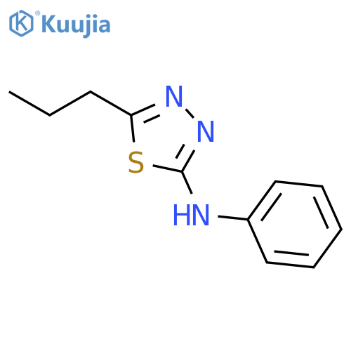 1,3,4-Thiadiazol-2-amine, N-phenyl-5-propyl- structure
