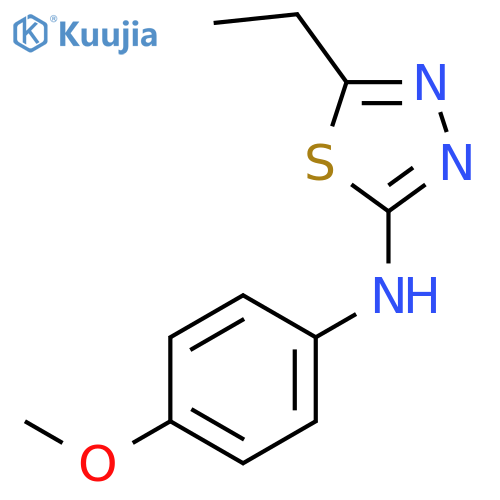 1,3,4-Thiadiazol-2-amine, 5-ethyl-N-(4-methoxyphenyl)- structure