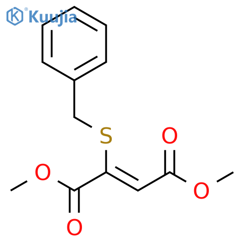 2-Butenedioic acid, 2-[(phenylmethyl)thio]-, dimethyl ester, (Z)- structure
