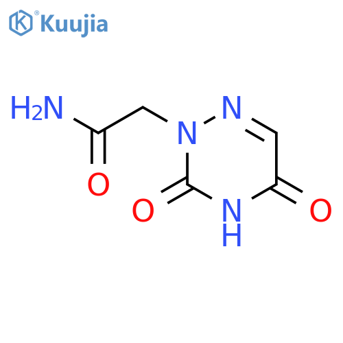 1,2,4-Triazine-2(3H)-acetamide, 4,5-dihydro-3,5-dioxo- structure