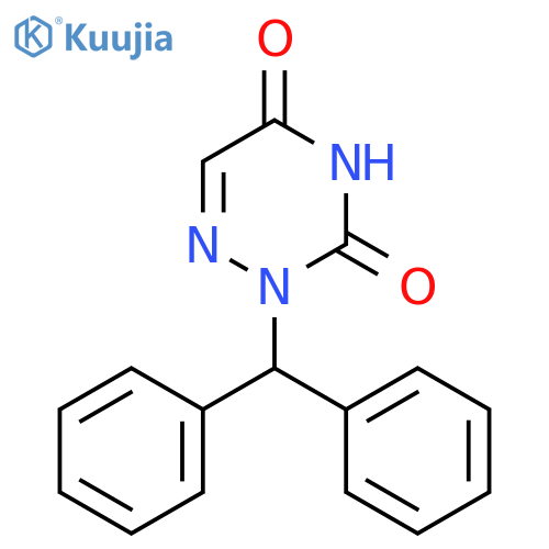 1,2,4-Triazine-3,5(2H,4H)-dione, 2-(diphenylmethyl)- structure
