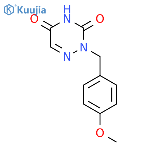 1,2,4-Triazine-3,5(2H,4H)-dione, 2-[(4-methoxyphenyl)methyl]- structure