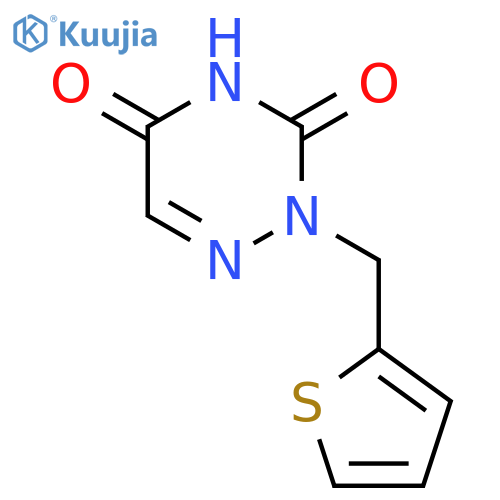 1,2,4-Triazine-3,5(2H,4H)-dione, 2-(2-thienylmethyl)- structure