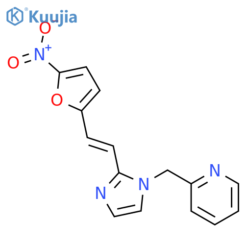Pyridine, 2-[[2-[2-(5-nitro-2-furanyl)ethenyl]-1H-imidazol-1-yl]methyl]- structure