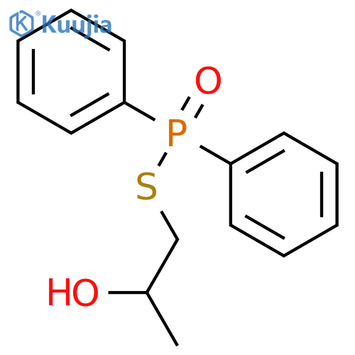 Phosphinothioic acid, diphenyl-, S-(2-hydroxypropyl) ester structure