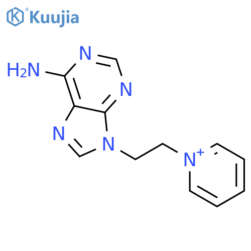 Pyridinium, 1-[2-(6-amino-9H-purin-9-yl)ethyl]- structure
