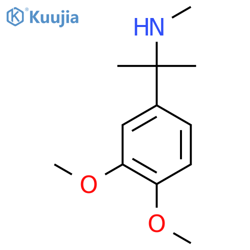 2-(3,4-dimethoxyphenyl)propan-2-yl(methyl)amine structure