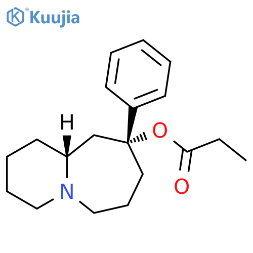 Pyrido[1,2-a]azepin-9-ol, decahydro-9-phenyl-, propanoate (ester), cis- structure